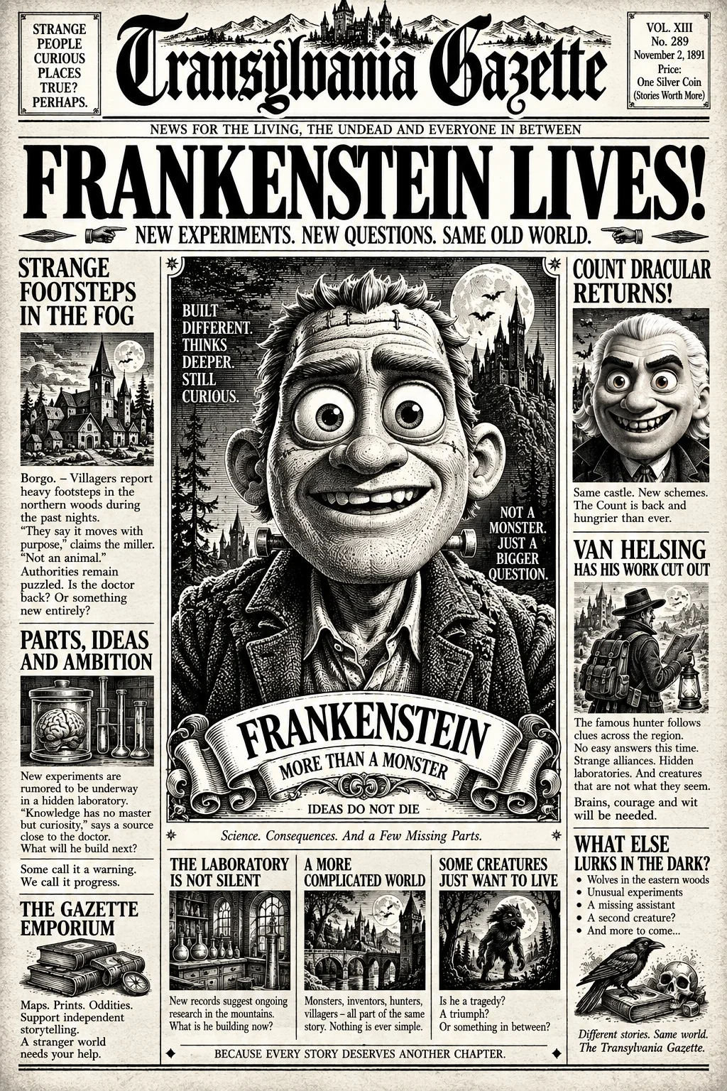 FRANKENSTEIN LIVES! Heavy Footsteps on the Lower Slabs and the Unhallowed Spark