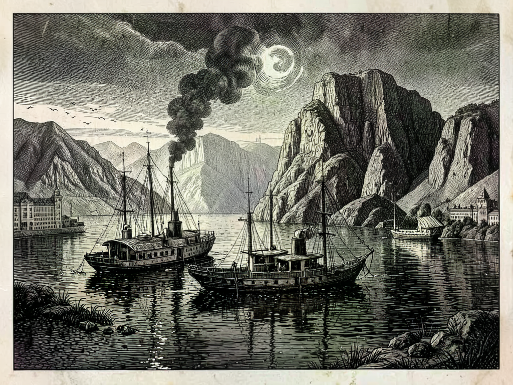 The Iron Gates Illumined: Nocturnal Steam Navigation Triumphs on the Lower Danube