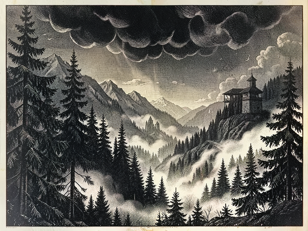 Royal Meteorological Chronicle: Starry Firmament under Waxing Crescent