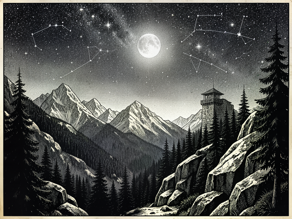 Lunar Radiance and the Silent Meridian: A Nocturnal Chronicle from the Carpathian Vault