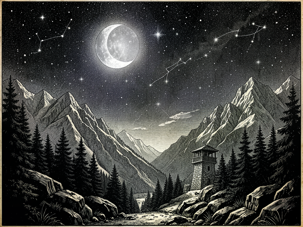 Royal Meteorological Chronicle: A Starry Firmament under Waning Gibbous