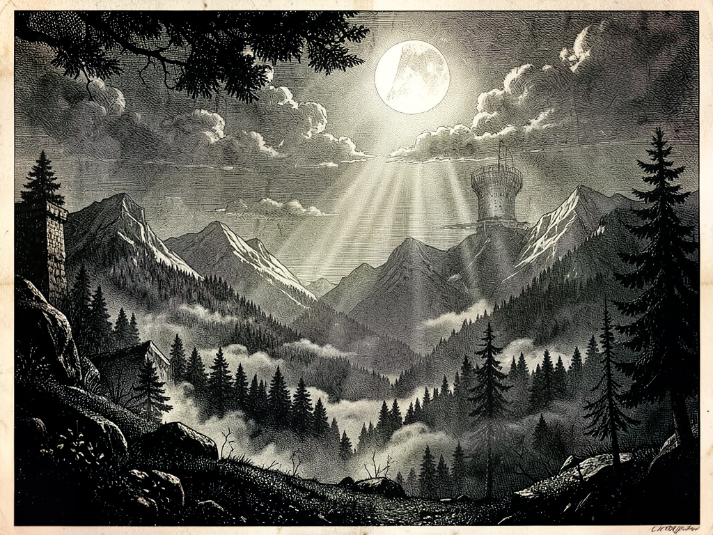 Royal Meteorological Chronicle: The Veiled Valley and the Unblinking Moon
