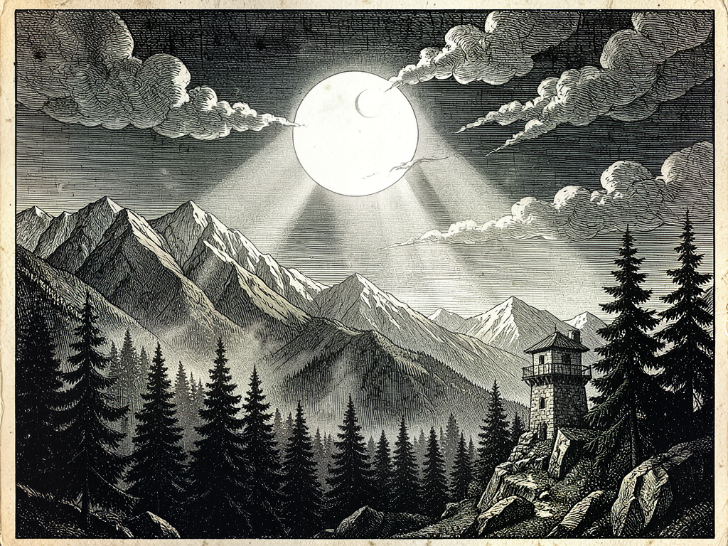 A Chronicle of Star-Borne Silence: The Carpathian Stillness at the Waning Crescent
