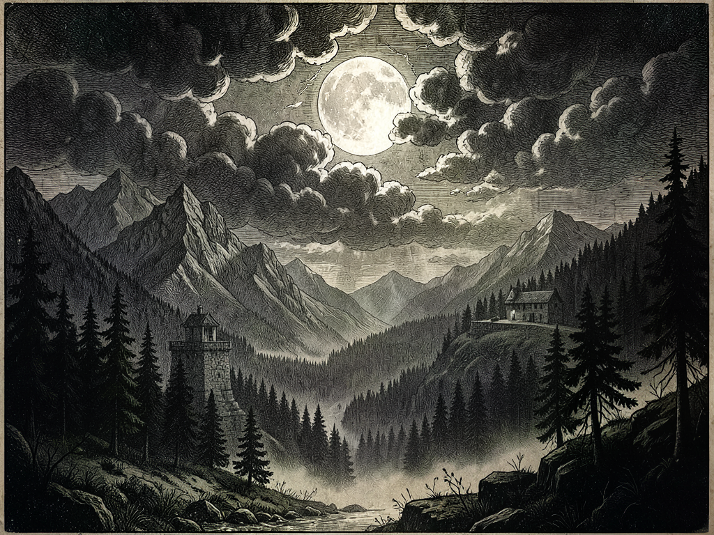 Mercurial Descent: A Chronicle of Spectral Mists and Falling Glass