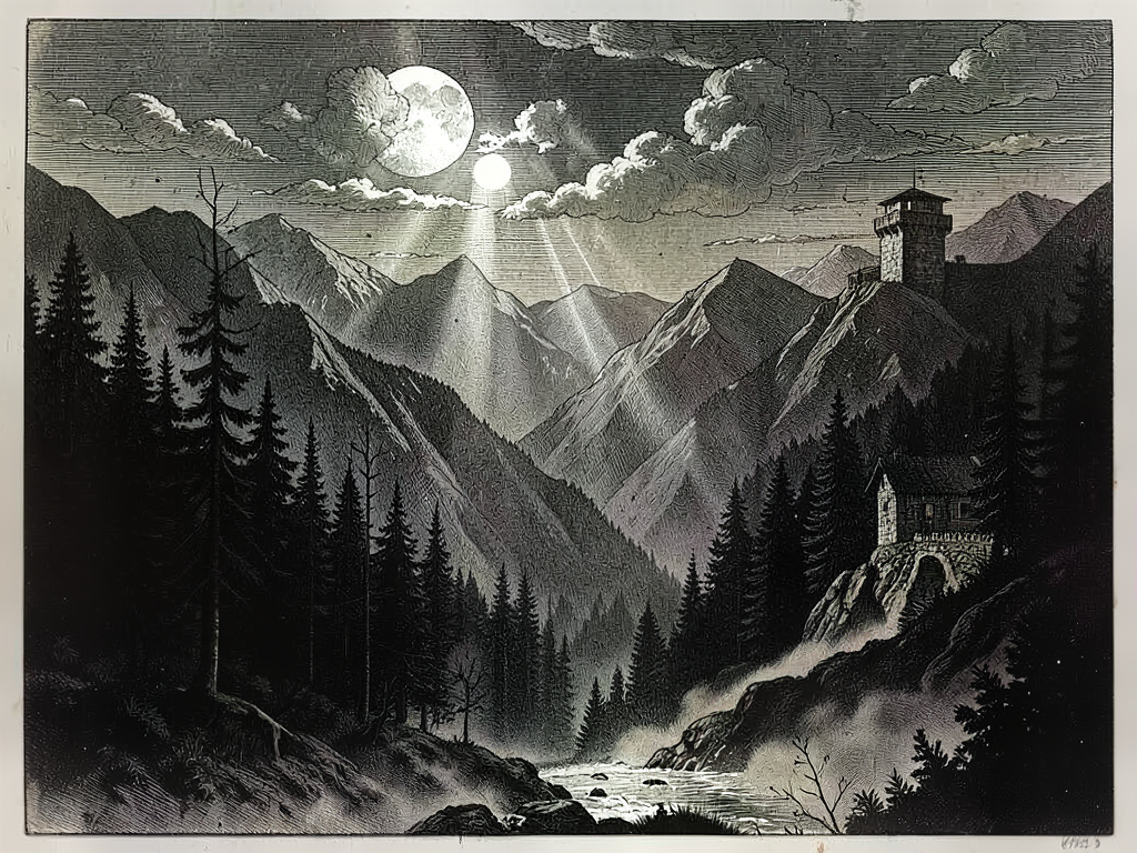 Nocturnal Spectral Fog Beneath the Waning Gibbous: A Chronicle of Steady Mercury and Gentle Zephyrs